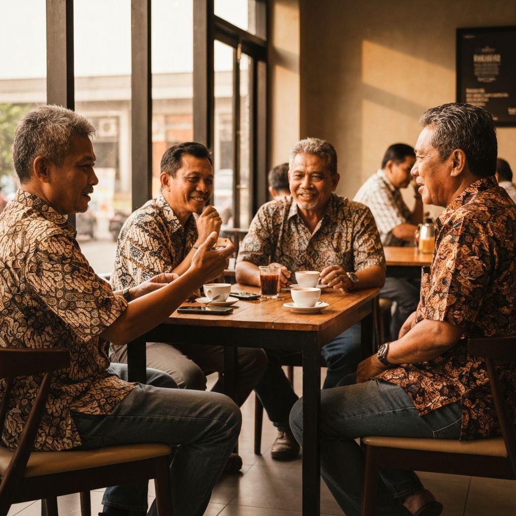 Interaksi sosial pria Indonesia